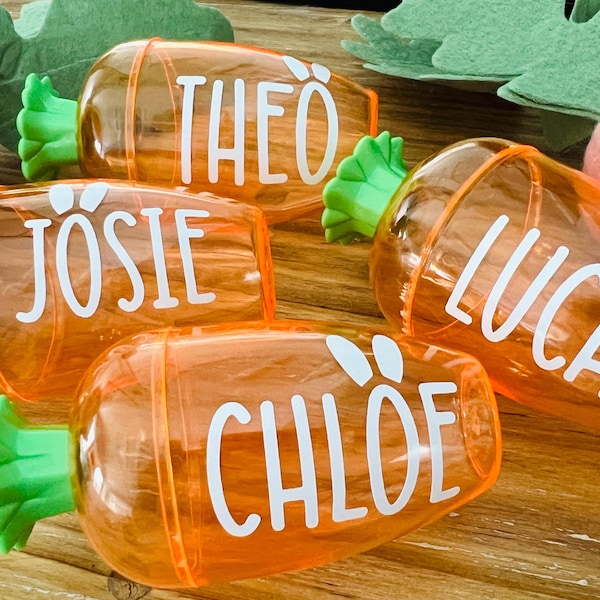 Personalized Easter Carrot Treat Holder: Easter Basket Filler