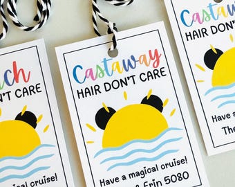 Custom Beach Fish Extender Gift Tags - Set of 8