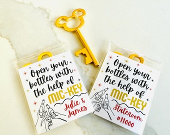 Bottle Opener with Custom Tag, Fish Extender Gift, Set of 6