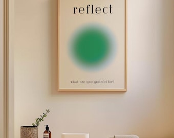 Yoga Poster, Calming Aura Wall Art for Meditation Room, Grounding Print for Anxiety Relief & Mindful Home Decor