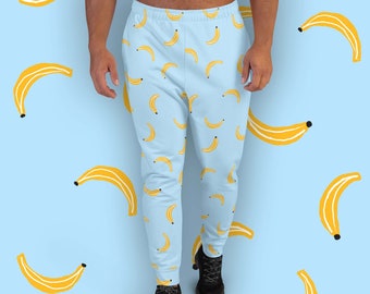 Ces joggeurs sont des bananes ! - Pantalon de survêtement recyclé pour hommes avec imprimé banane all-over - Tailles XS - 3XL