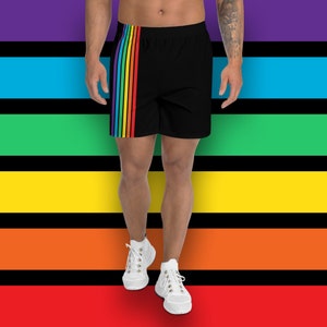 Rainbow shorts shop plus size