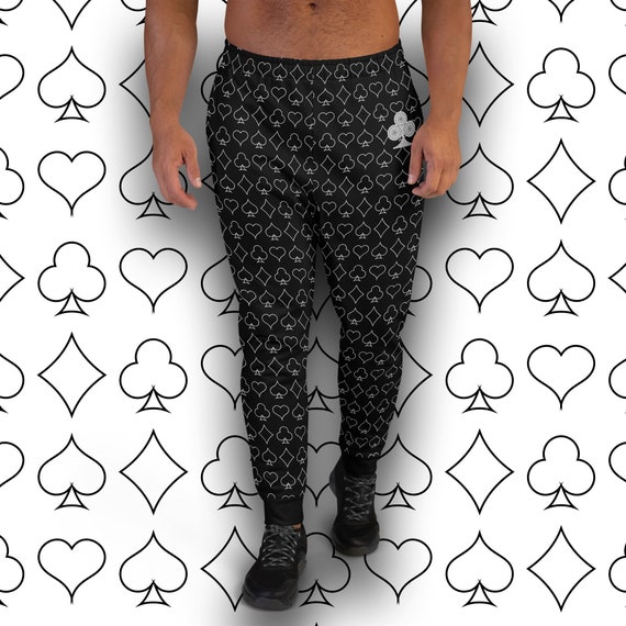 Lucky Poker Joggers Men\'s Recycled Sweatpants With All-over Poker Print  Sizes XS 3XL Men\'s Joggers - Etsy