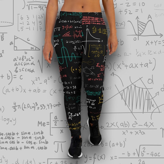 Math Joggers Women's Recycled Sweatpants With All-over