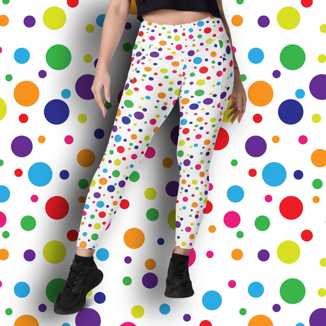 Yellow Polka Dot Men's Leggings