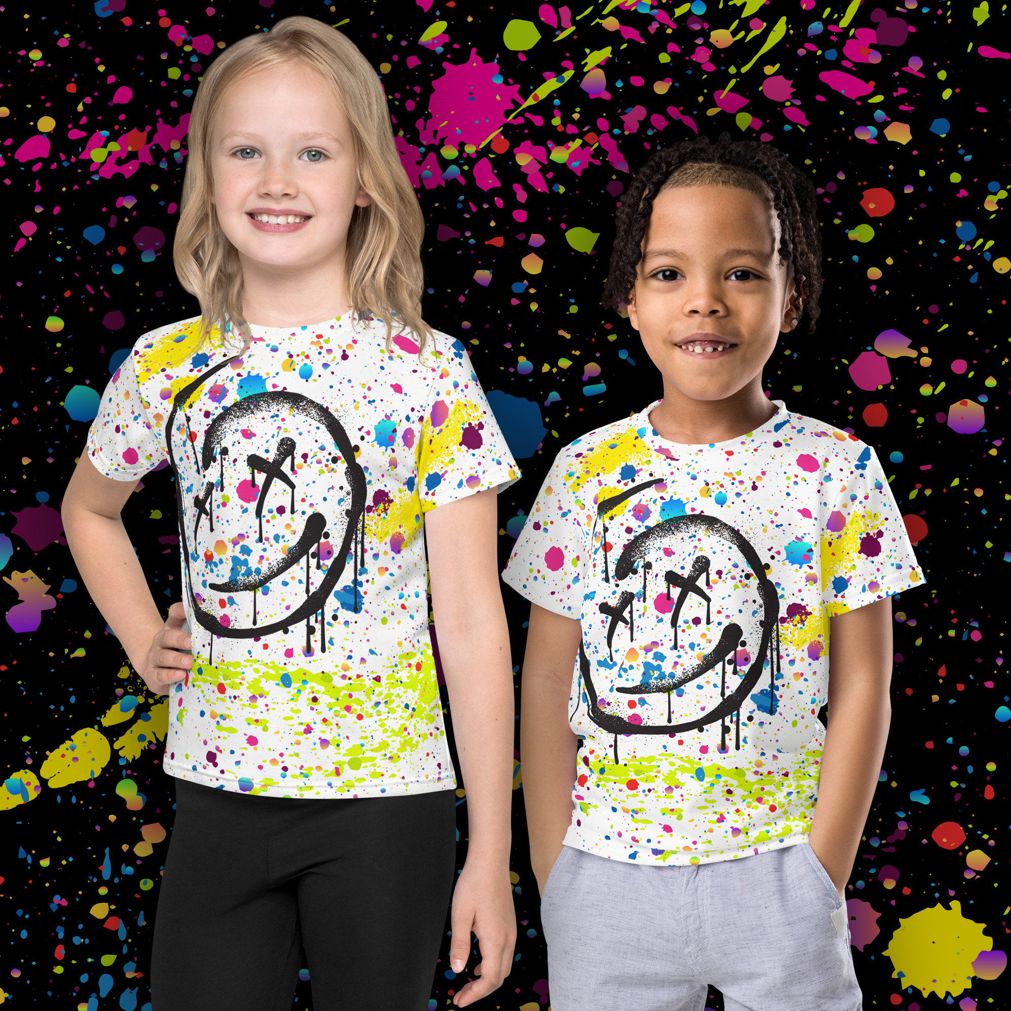 [WACKYWILLY×x Lee] I Kikiiri graphic T-shirt (3 COLOR) Kirby Men's & Big Men's Graphic Tee Shirt, Sizes S-3XL