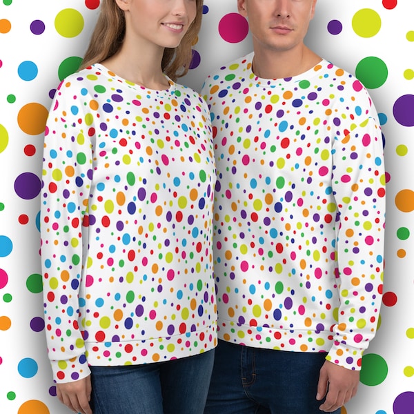 POLKA DOT W/ USA TOWEL EMBROIDERY SWEATSHIRT & SHORTS 2 PC. SET main image 1