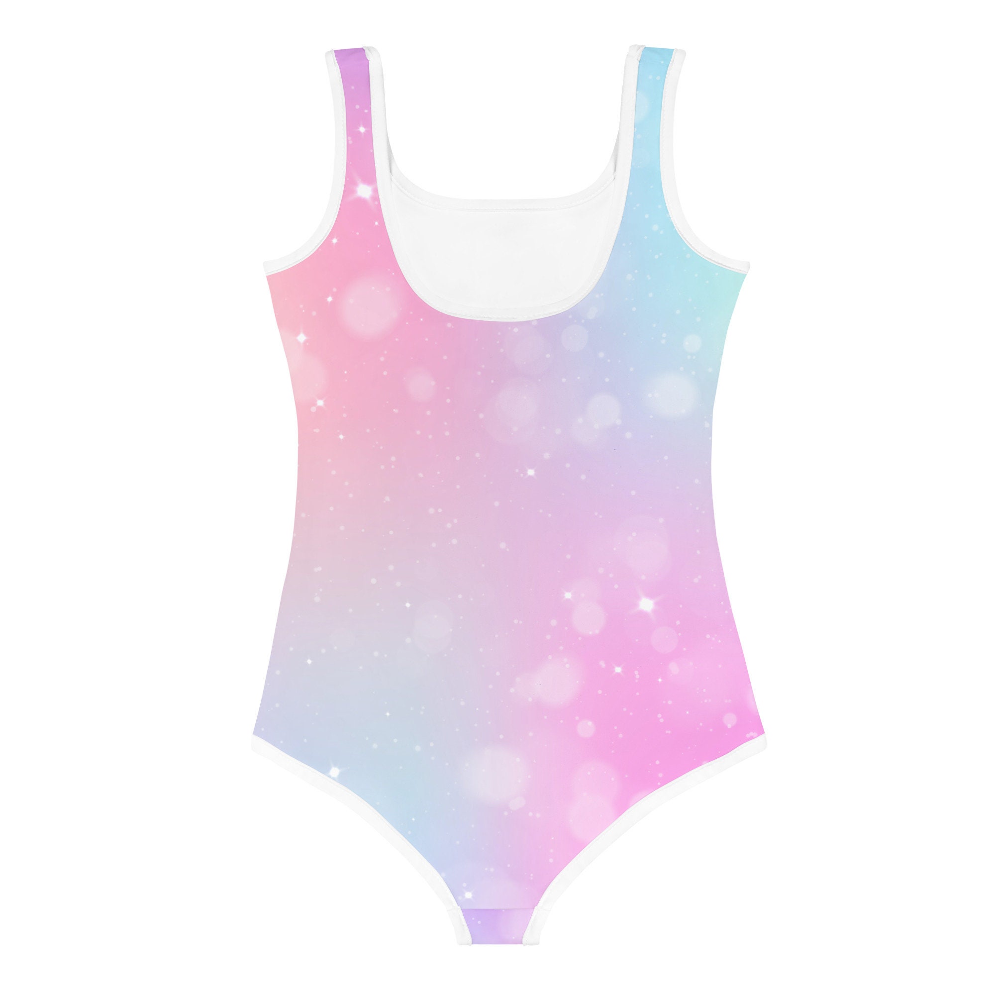Unicorn Sparkle Girls Swimsuit Onepiece Kids Bathing Suit With All