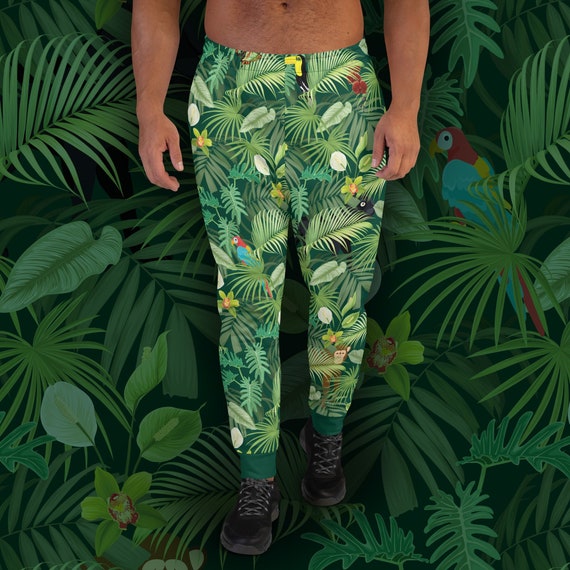 Jungle Joggers Men\'s Recycled Sweatpants With All-over Tropical Rainforest  Print Sizes XS 3XL - Etsy