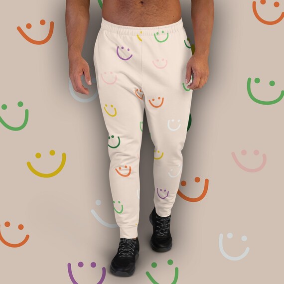 Smiley face sweatpants sale