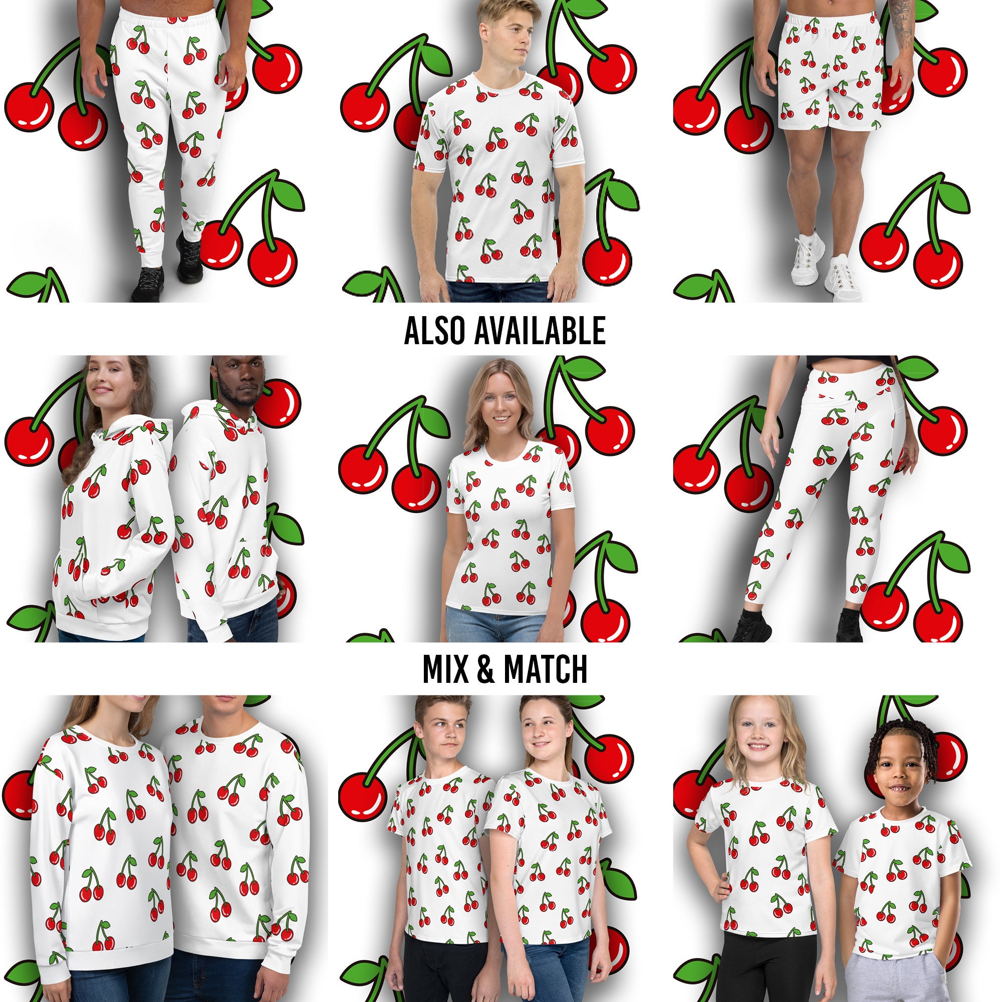 Cherry print sweatpants cheap