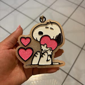 Snoopy and Hearts Freshie
