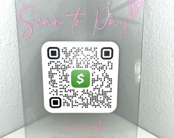 QR Code Plaque, Business Plaque, Cash App Plaque, Paypal Plaque, Zelle, Plaque, Custom Plaque