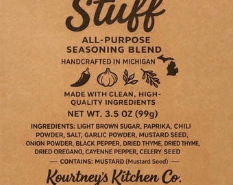 Mezcla de condimentos multiusos The Good Stuff / Muestra / Tamaño de prueba / Elaborado artesanalmente en Michigan / Ingredientes naturales / Aderezo seco / Regalo de mezcla de especias