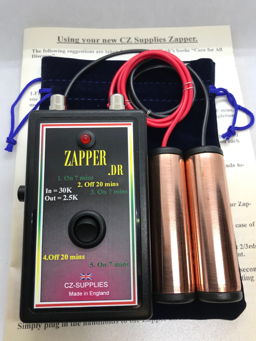 Hulda Clark Dual Frequency Zapper 30 Khz and 2.5 Khz Etsy