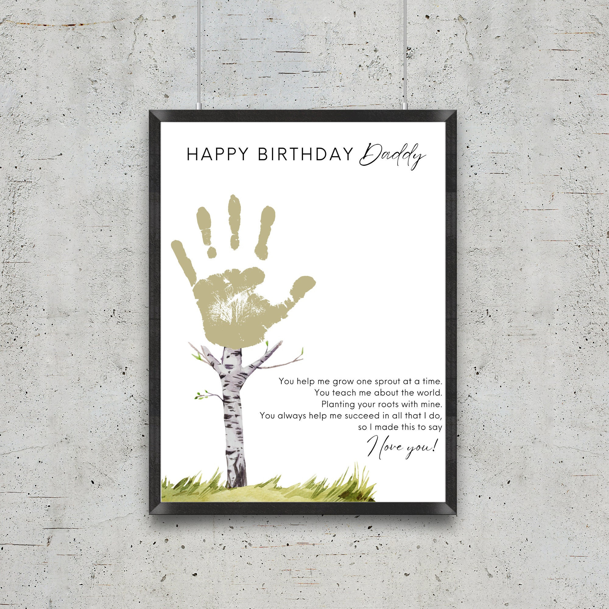 Birthday Card for Dad From Kids, Printable Happy Birthday Daddy ...