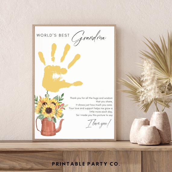 Grandparents From Grandkids Handmade Gifts Kids Can Make A