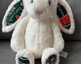 College Bunny - Cream - Made With Offical University of Miami
