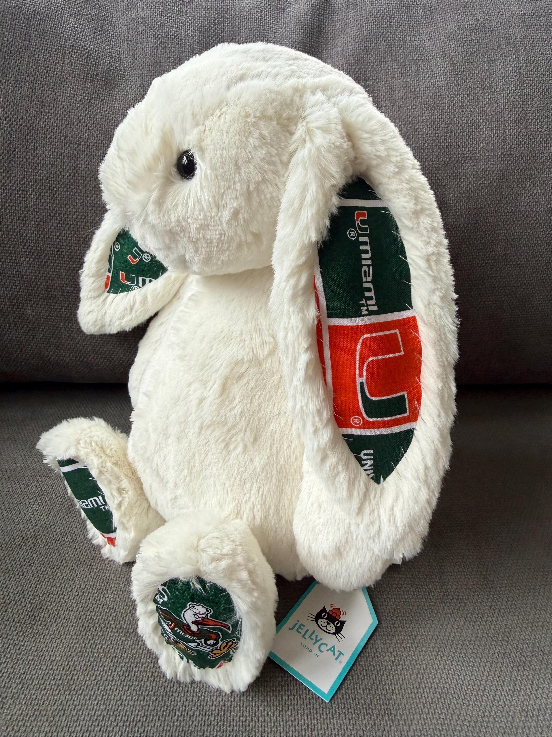 College Bunny - Cream - Made With Offical University of Miami