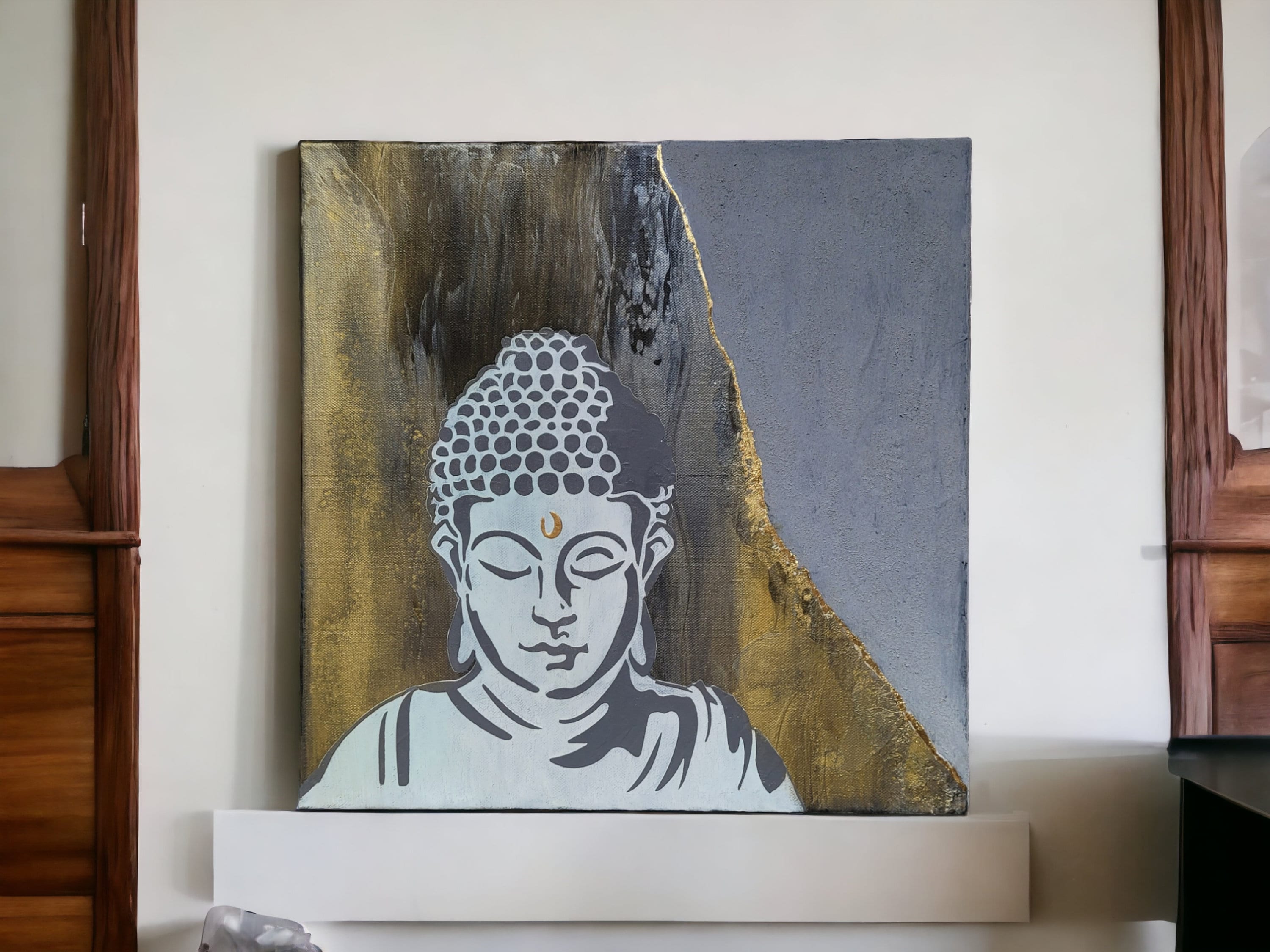 Buddha wandbild