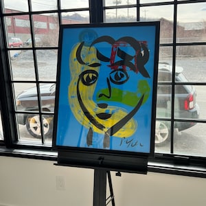 Abstract Painting, Original Artwork by Peter Robert Keil; Framed