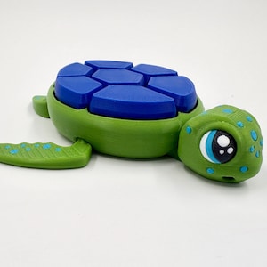 Turtle fidget clicker, multi clicker, articulated, ASMR