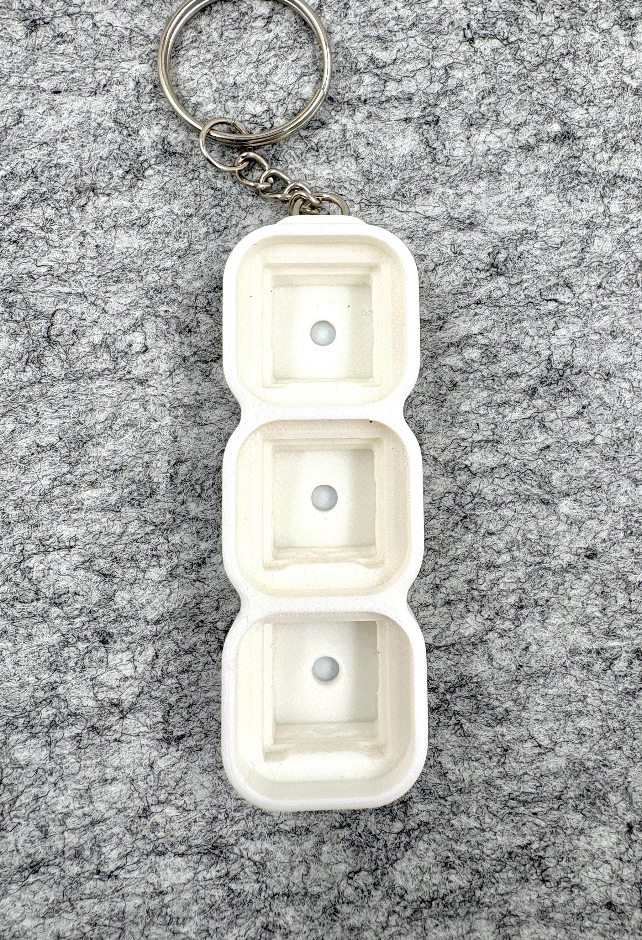 3-key Fidget Clicker Keychain, Customizable Clicky or Thocky Sound ...