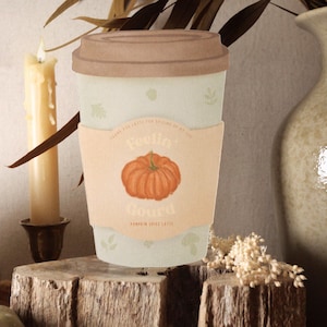 Carte de voeux découpée avec des matrices de citrouille épicée, design mignon « Feelin' gourd » pour les célébrations de Thanksgiving, idée cadeau amusante pour l'automne