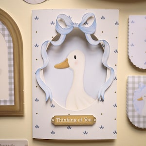Carte de voeux « la chair de poule » : inspiration Cottagecore marmelade d'oie, idéale pour les vœux les plus chaleureux