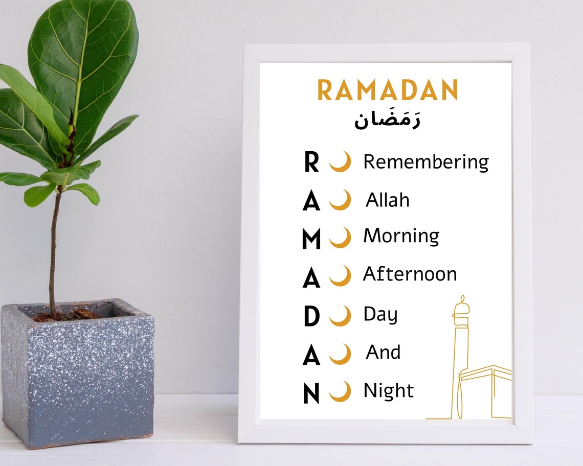 Ramadan Printable Ramadan Decorations Ramadan Art Ramadan Etsy