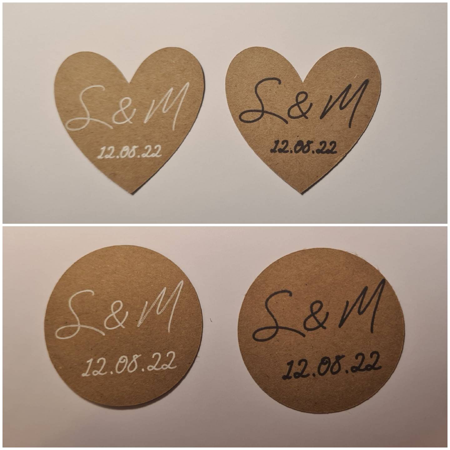 Personalised Wedding Cupcake Topper With Initials or Names Etsy UK