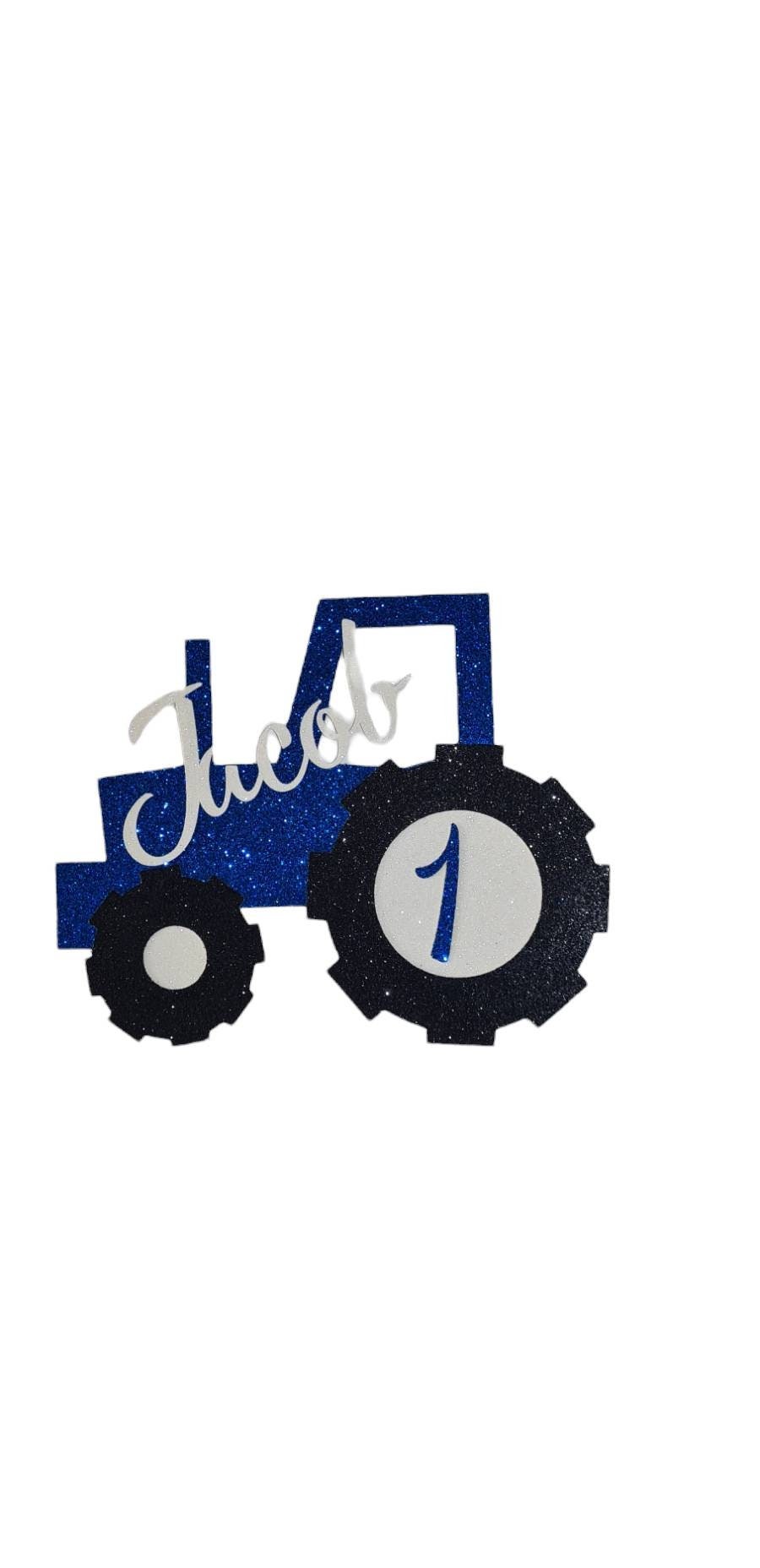 Personalised Tractor Cake Topper First Birthday Cake Etsy UK