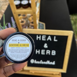 HSV Relief Salve | Herbal remedies | Organic ointment