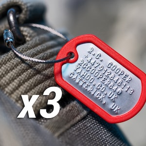 Luggage Tags 3 Pack - Custom Luggage Tags, personalized luggage tags, men's gift, wedding gift, bag tags, suitcase tags, metal luggage tags