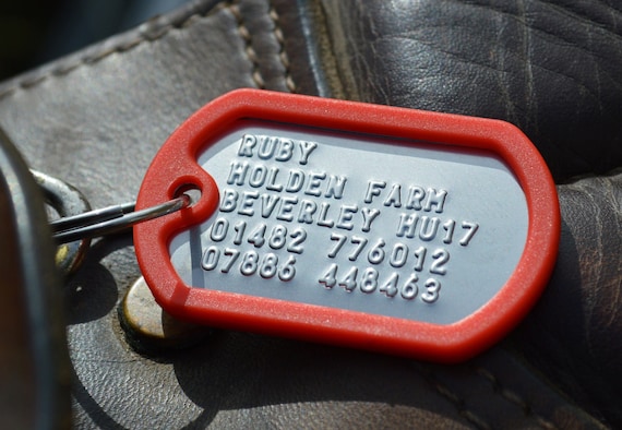 Toughtags Horse ID tag, bridle tag, horse name tag, halter tag, horse and rider ID tags, equine tag, ICE tags for horses, horse blanket tags