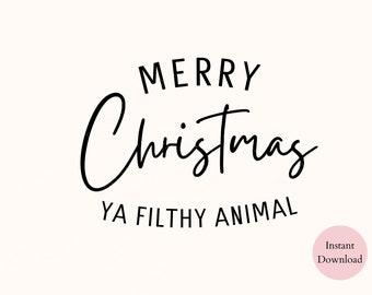 Frohe Weihnachten Ya Schmutzigen Tier SVG PNG | Weihnachtsshirt, Sweatshirt Spruch | Frohe Weihnachten Sublimation | Lustiges Weihnachtszitat | Weihnachtsdrucke