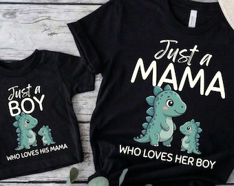Toddler Boy Mama Shirt, Mama Mini Dinosaur PNG, Matching Mom Baby Design, New Mom Era Design, Family Mom and Me Tee, Mothers Day Shirt Gifts
