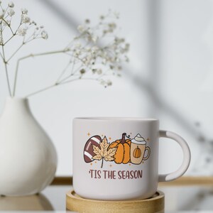 Höst Thanksgiving SVG, Tis The Season tröja svg, pumpa svg, fotboll svg, höst Png Svg-filer Cricut sublimering, höst höst tröja mugg bild 4