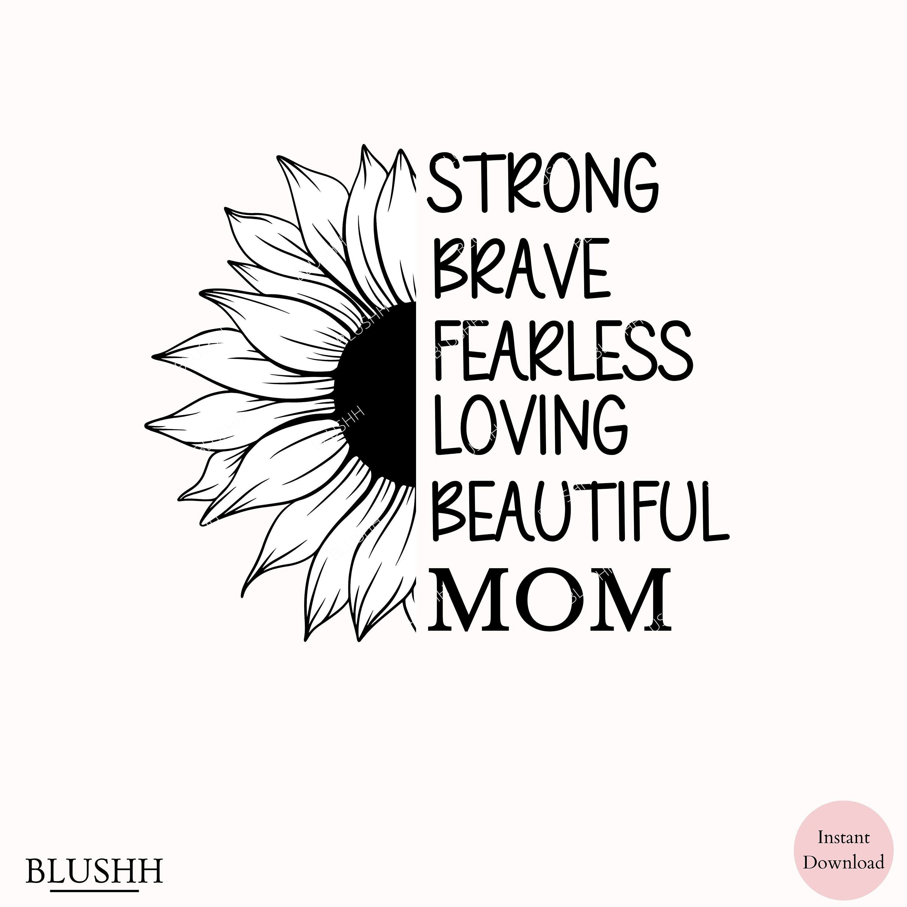 Mothers Day Quotes Svg, Blessed Mom Svg, She is Mom Inspirational Mom ...