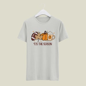 Höst Thanksgiving SVG, Tis The Season tröja svg, pumpa svg, fotboll svg, höst Png Svg-filer Cricut sublimering, höst höst tröja mugg bild 3