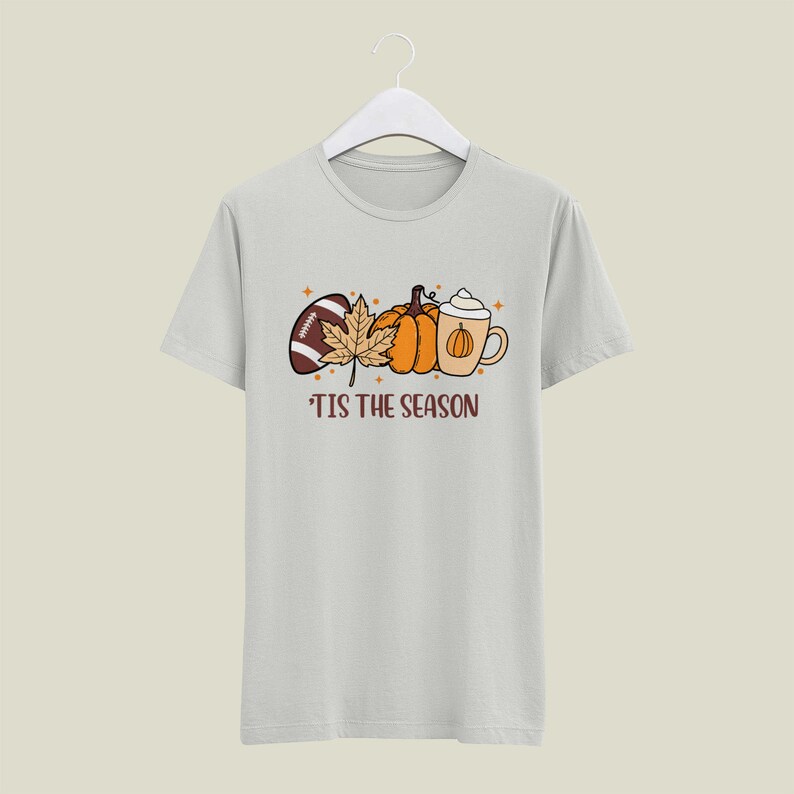 Höst Thanksgiving SVG, Tis The Season tröja svg, pumpa svg, fotboll svg, höst Png Svg-filer Cricut sublimering, höst höst tröja mugg bild 3