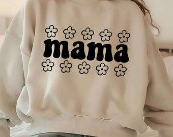Mama Wildflowers png, Floral Mama png, Mama Flower png, Mama Groovy png, Mama Sublimation, Retro Mama png, Mom Life png, Mothers Day png