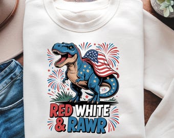 Red White And Rawr png, 4th Of July Dinosaur png, Patriotic Independence Day png, Dino Fourth Of July png, American Flag png, USA Flag png