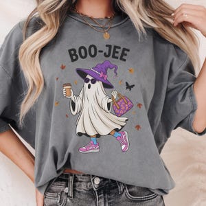 Boo Jee Ghost png, Cute Boojee Ghost png, Coffee Ghost png, Spooky Season Vibes png, Ghost With Bag png, Bougie Ghost png, Halloween Mama