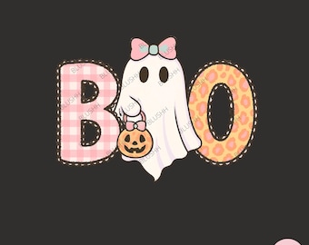 Boo Ghost png, Coquette Halloween Ghost Bow png, Cute Halloween Ghost png, Spooky Ghost Vibes png, Boo Halloween Shirt png, Fall Pumpkin png