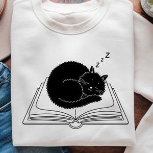 Cat Books Shirt Png, Funny Cat Png, Cute Cat png, Black Cat Shirt, Cat png, Book Lover PNG, Gatos Cartoon Png, Cute Kitten Png,Kitten Doodle
