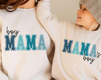 Boy Mama Mama's Boy png, ensemble chemise garçon mamans, conception maman garçon, maman de garçons png, conception de t-shirt garçon, sublimation de fils, chemise vie de maman