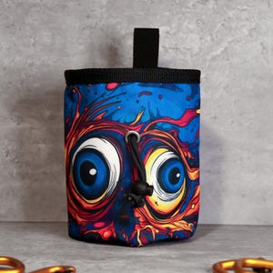 Psyched Eyes Chalk Bag | Wild Vibes for Bold Climbers