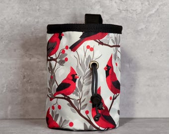 Chalk Bag "Winter Cardinals"  – Nature-Inspired Climbing Vibes