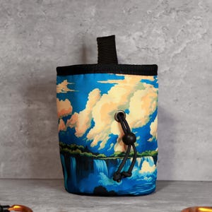 Waterfall Horizon Chalk Bag | Dreamy Climbing Accessory